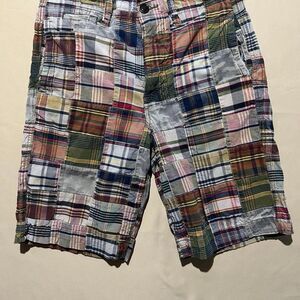 Patchwork American Eagle Shorts Mens Sz 28 (Actual30") Patchwork Madras Plaid  C